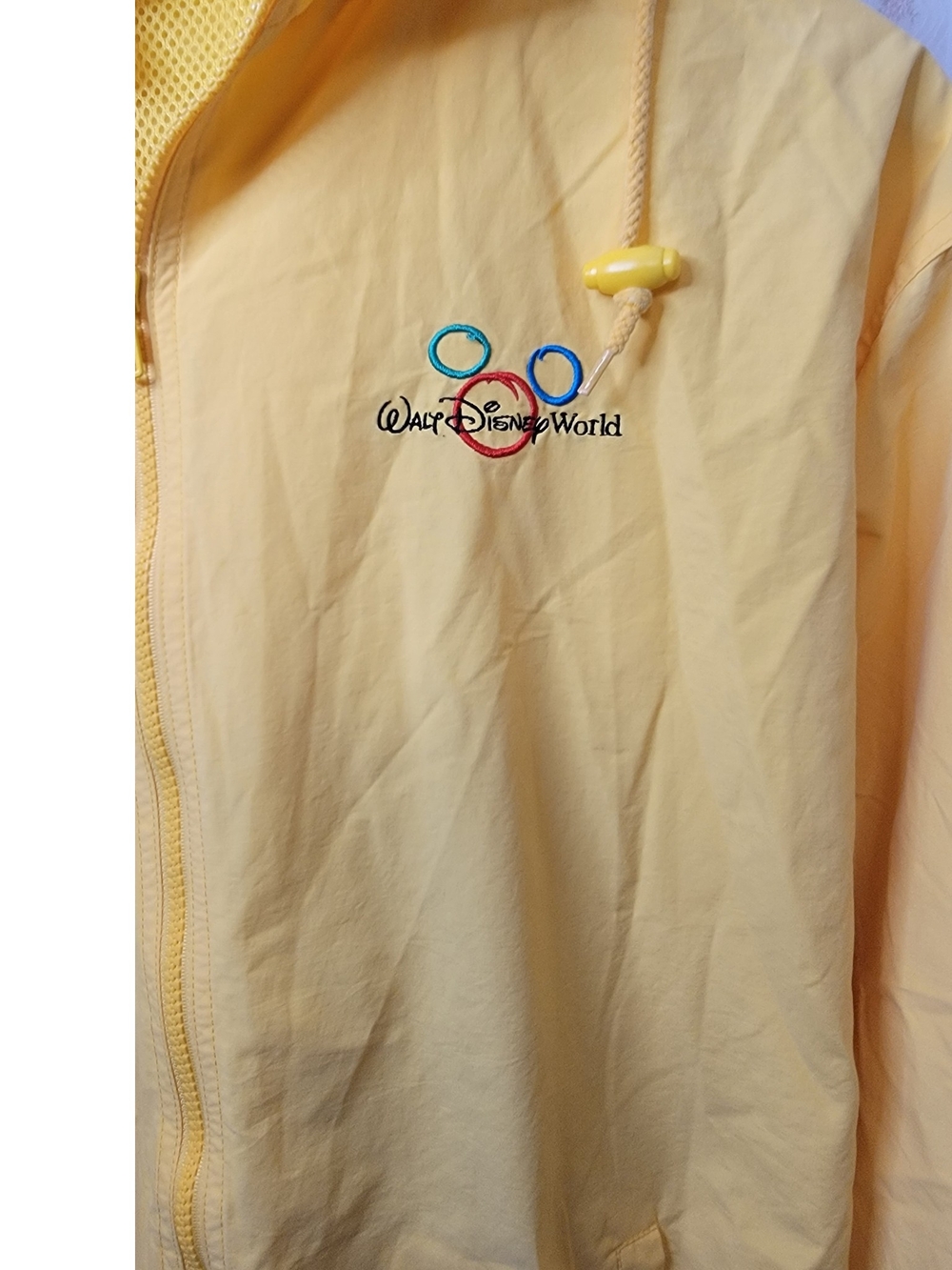 Disney Yellow Hooded Vintage Rain Jacket for Women - Picture 2 of 5